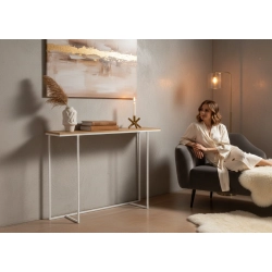 KONSOLA - REGAŁA Z DREWNA LITEGO DĄB OLCHA JESION SKD-383